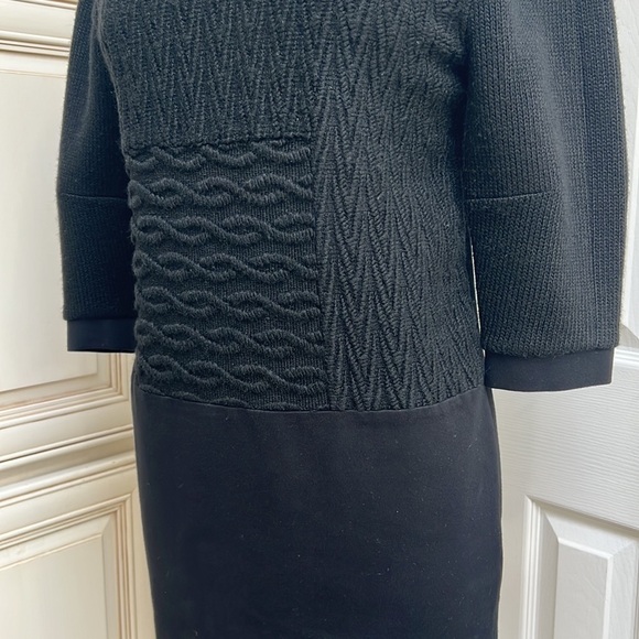 Tibi Knit Mixed Media Sweater Dress - Picture 4 of 10